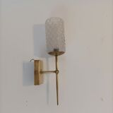 Wall lamp in golden brass Vintage. 1960.