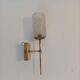 Wall lamp in golden brass Vintage. 1960.