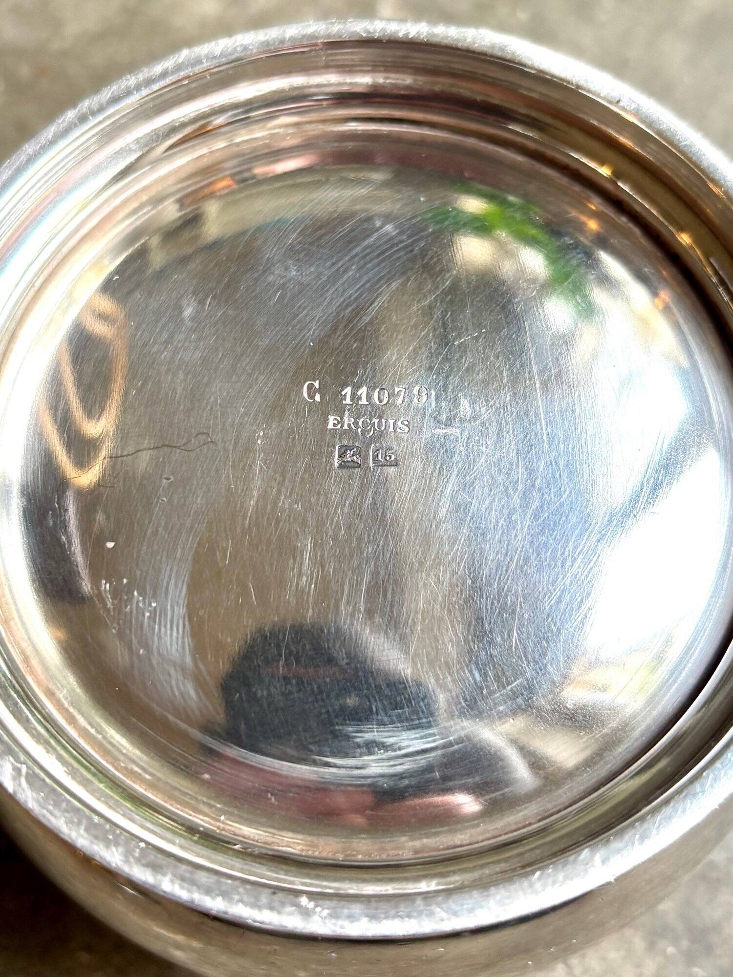 Service à café et thé 4 pièces ercuis en métal argenté, vers 1930