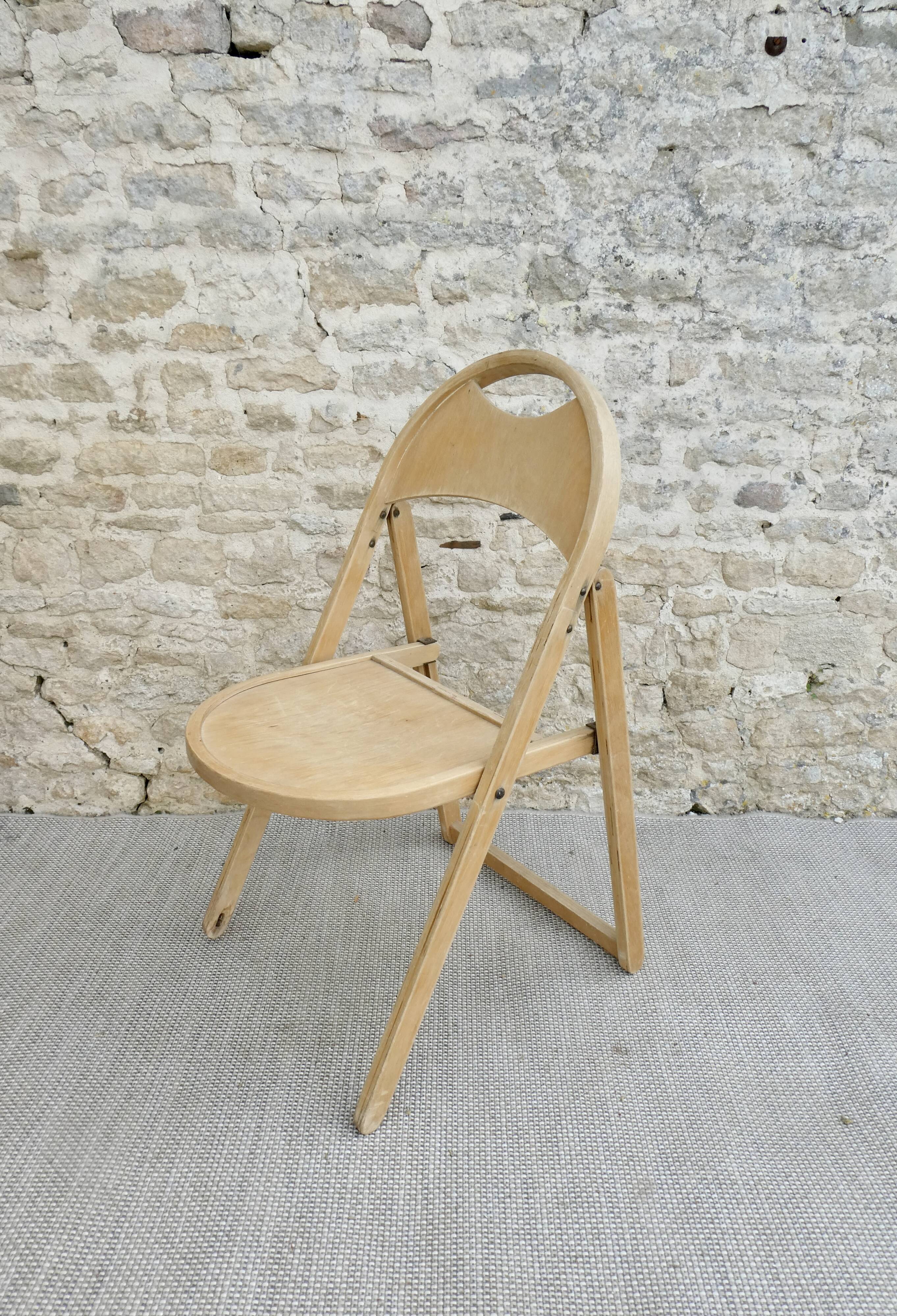 Chaise pliante OTK modèle No 24, vers 1960