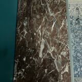 Blue zinc buffet with red marble