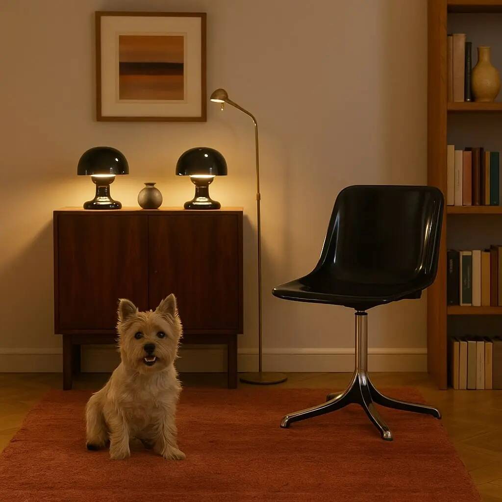 Flos Jucker 147, vintage design by Tobia Scarpa, metal, 1960s.