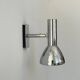 Vintage adjustable wall lamp, chrome-plated metal, France 1970