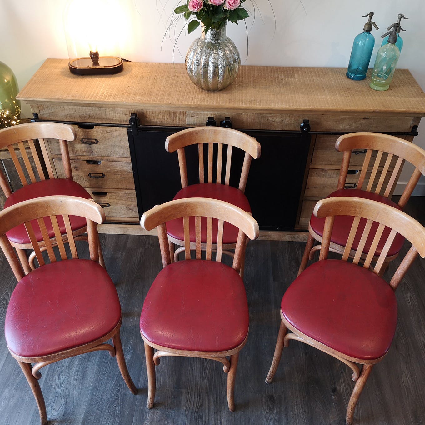 Set of 6 bistro chairs