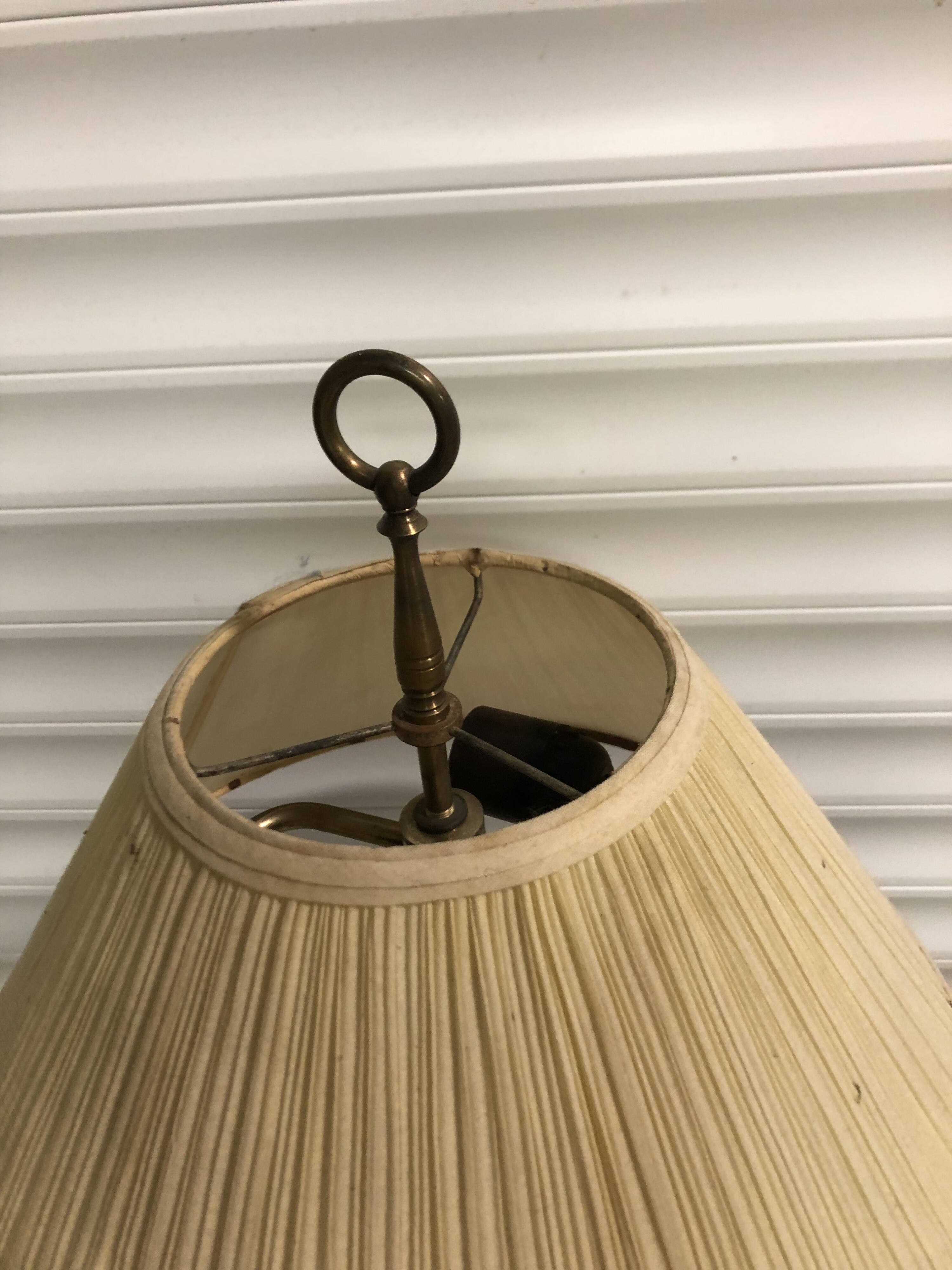 Brass floor lamp