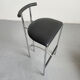 Italian Postmodern Black Tokyo Stool by Rodney Kinsman for Bieffeplast, 1985