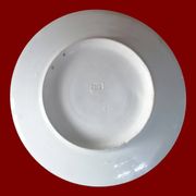 Grand plat rond en faience d'ibiza.