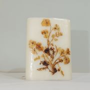 Lampe "Herbier" en cire vintage