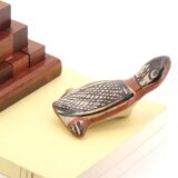 Moroccan Ideqqi ceramic frog, 1970s