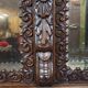 Two-part Italian Renaissance style buffet in solid oak