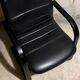 Vintage black leather armchair