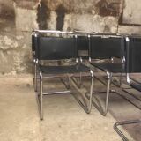 Set of 7 S33 Mart Stam Chairs Circa 1980