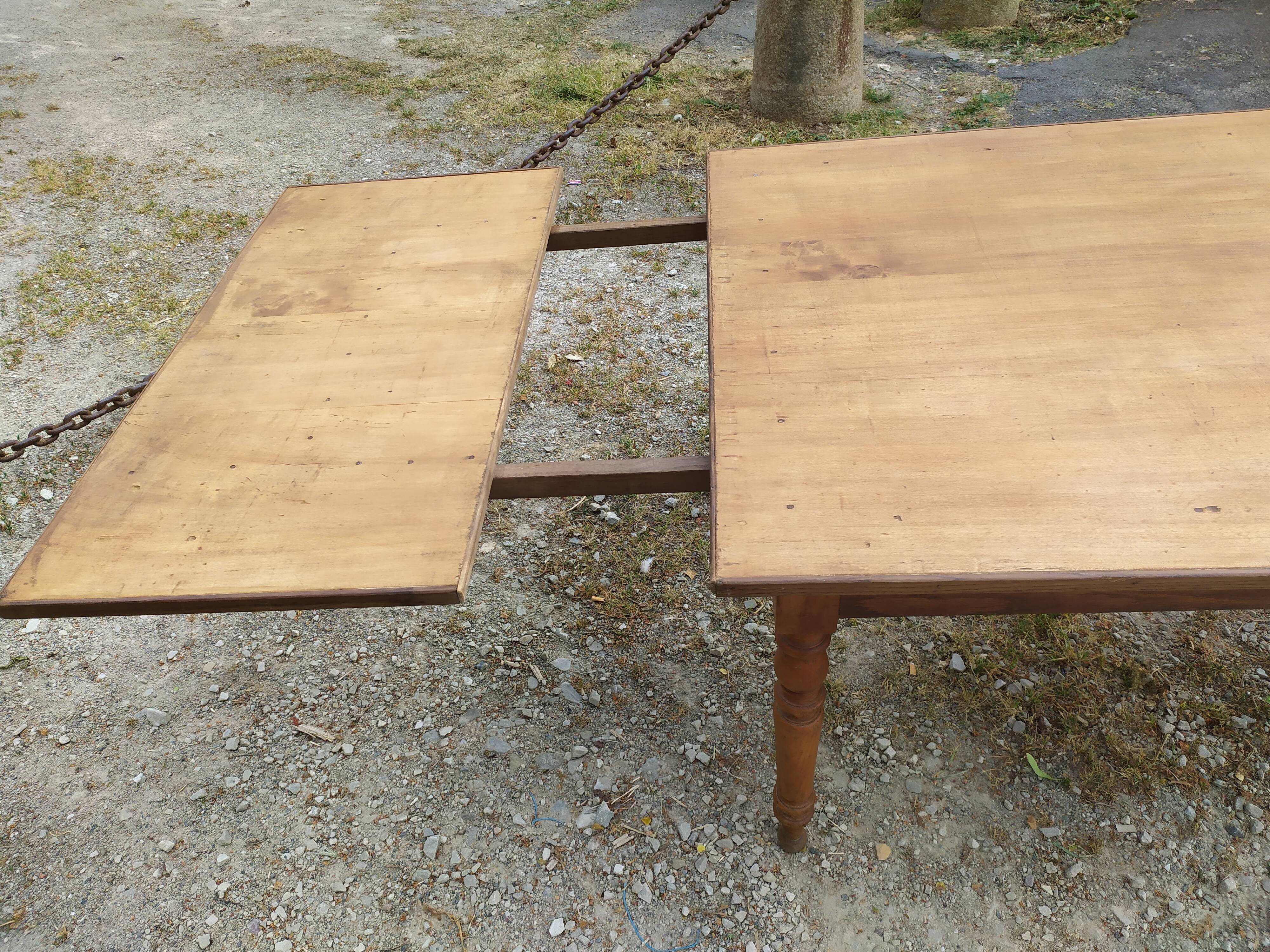 Table de ferme 200 cm extensible