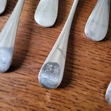 10 silver plated table spoons