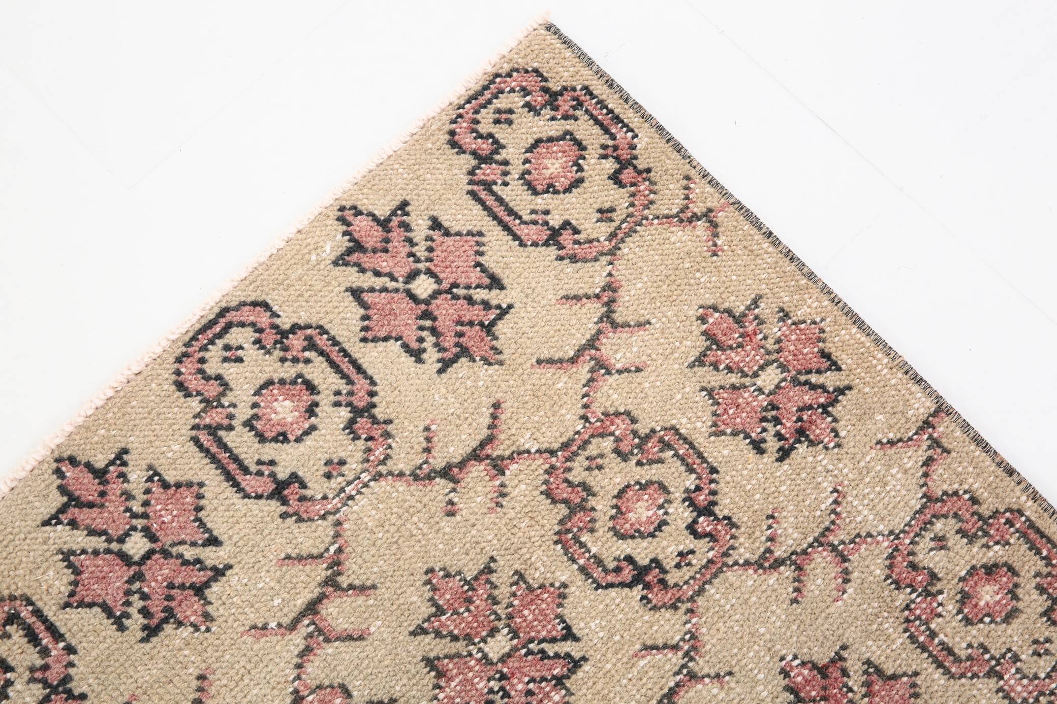 4x7 Rug For Living Room Soft Pastel Vintage Rug, 117x213Cm SK 3456