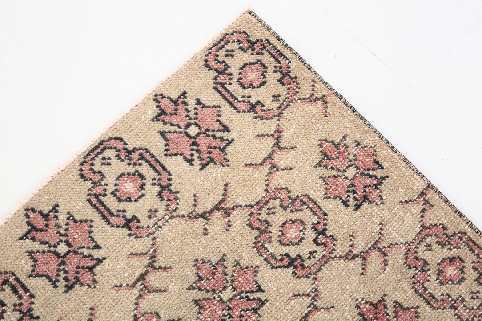 4x7 Rug For Living Room Soft Pastel Vintage Rug, 117x213Cm SK 3456