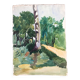 Landscape drawing Bois Clamart