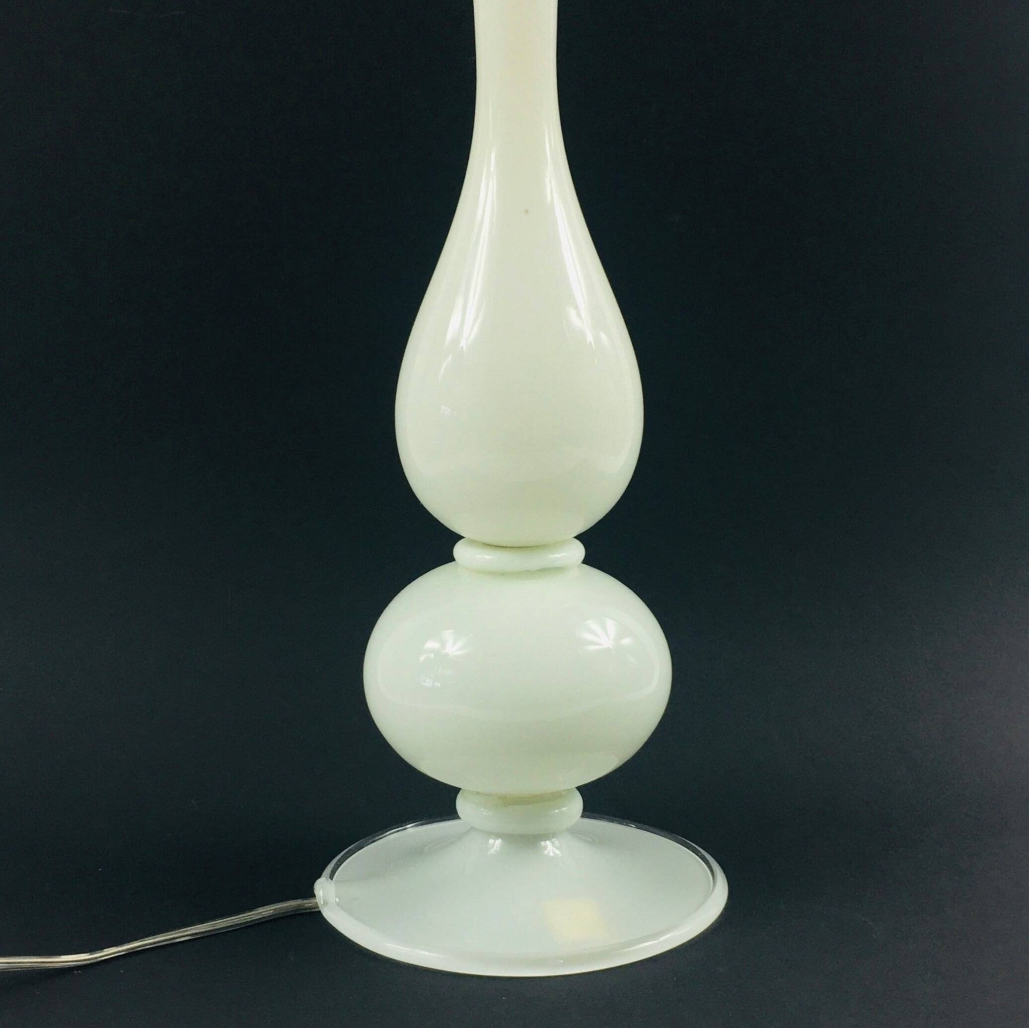 Large Mid Century Murano Glass Table Lamp From Barovier & Toso, Italy, 1960s