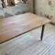 Beech and pine farmhouse table with spindle legs 170 cm