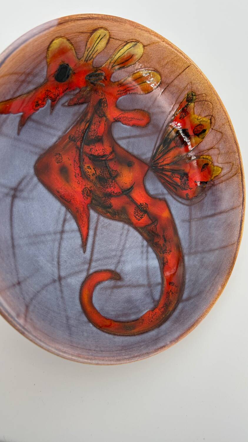 Plate No. 2 Seahorse Monique Brunner Vence