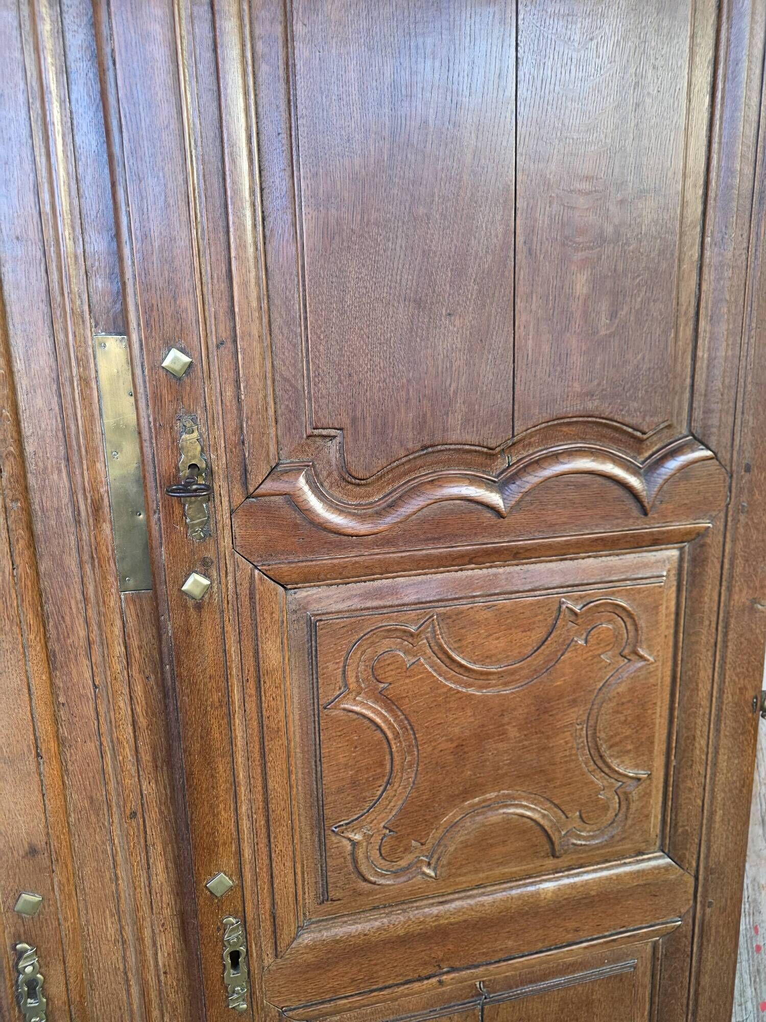 Pair of 19th-century oak cupboard doors