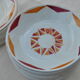 Series of 20 modernist plates Faïencerie de Castres