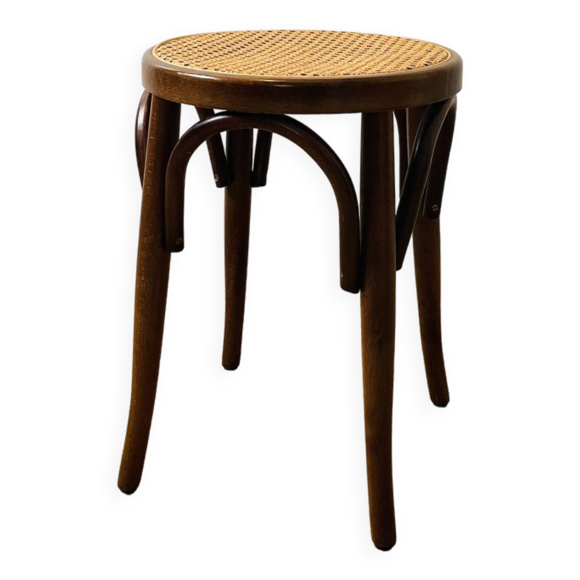 Cane stool in bent wood very good condition