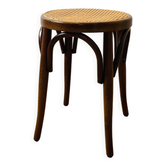 Cane stool in bent wood very good condition