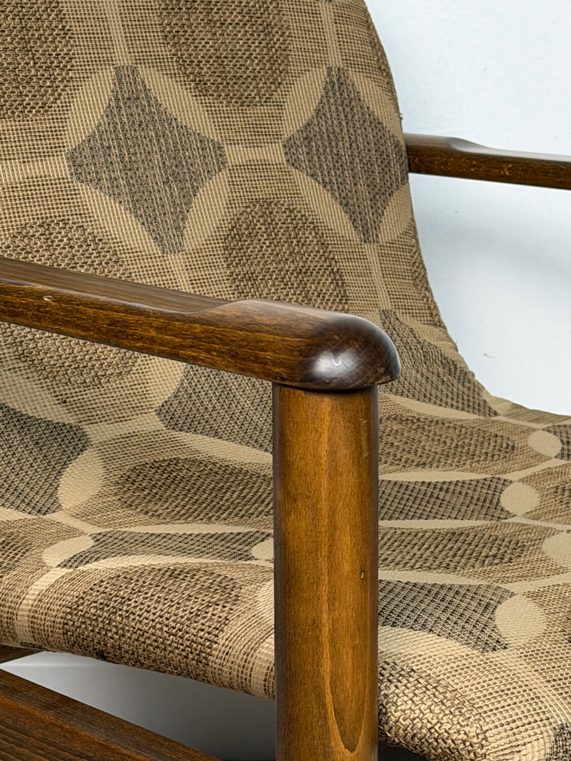 Vintage wooden armchair – 1970s design