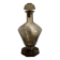 Art Deco smoked glass carafe with fan-shaped stopper.