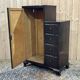English oak wardrobe with drawers from the 1950s