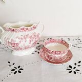 Tasse à café et sucrier en porcelaine anglaise