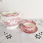 Tasse à café et sucrier en porcelaine anglaise