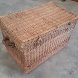 Old wicker trunk