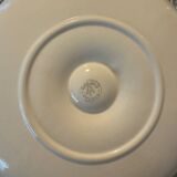 9 vintage oyster plates Salins France in ceramic