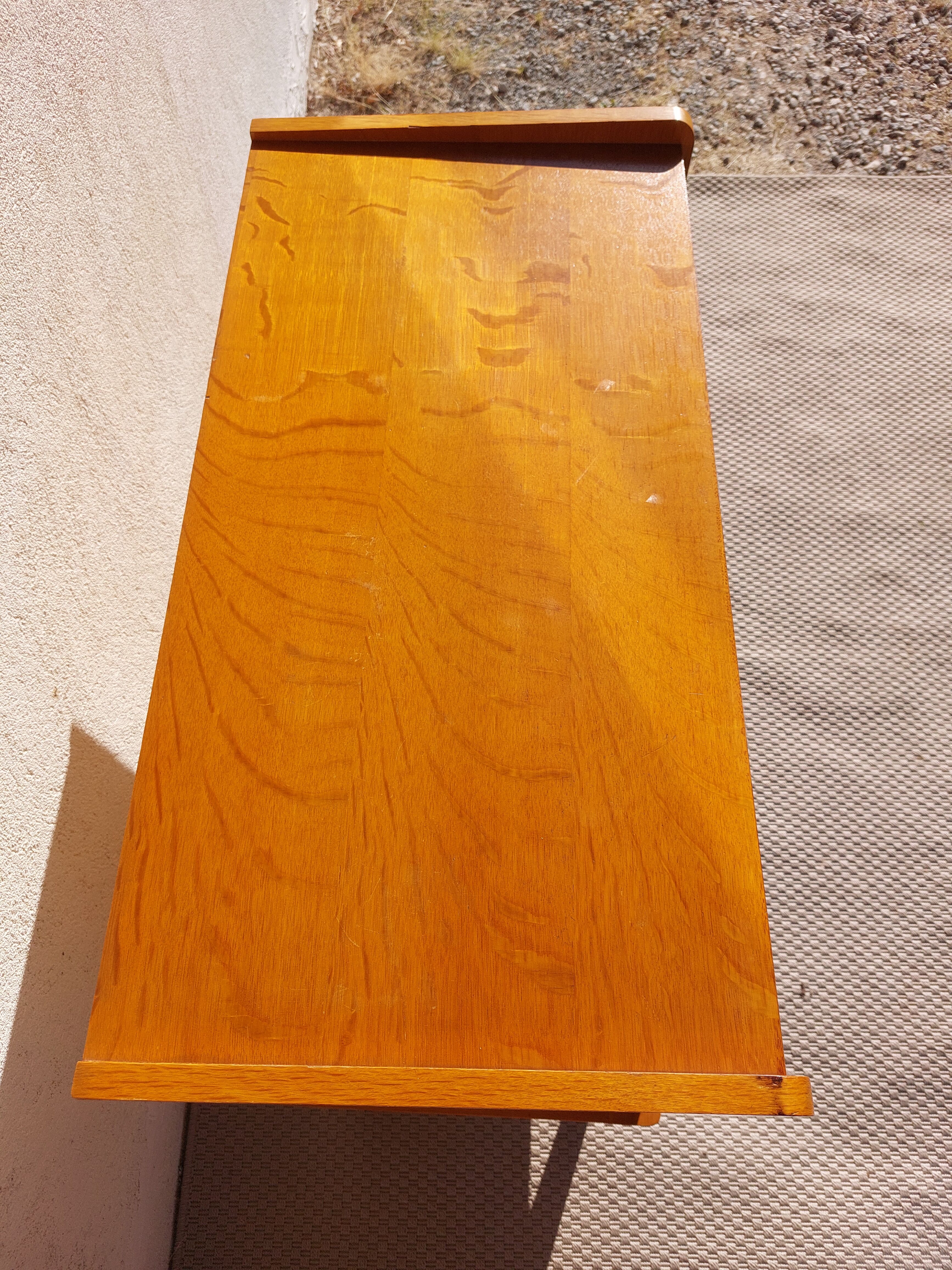 vintage commode with tapered legs