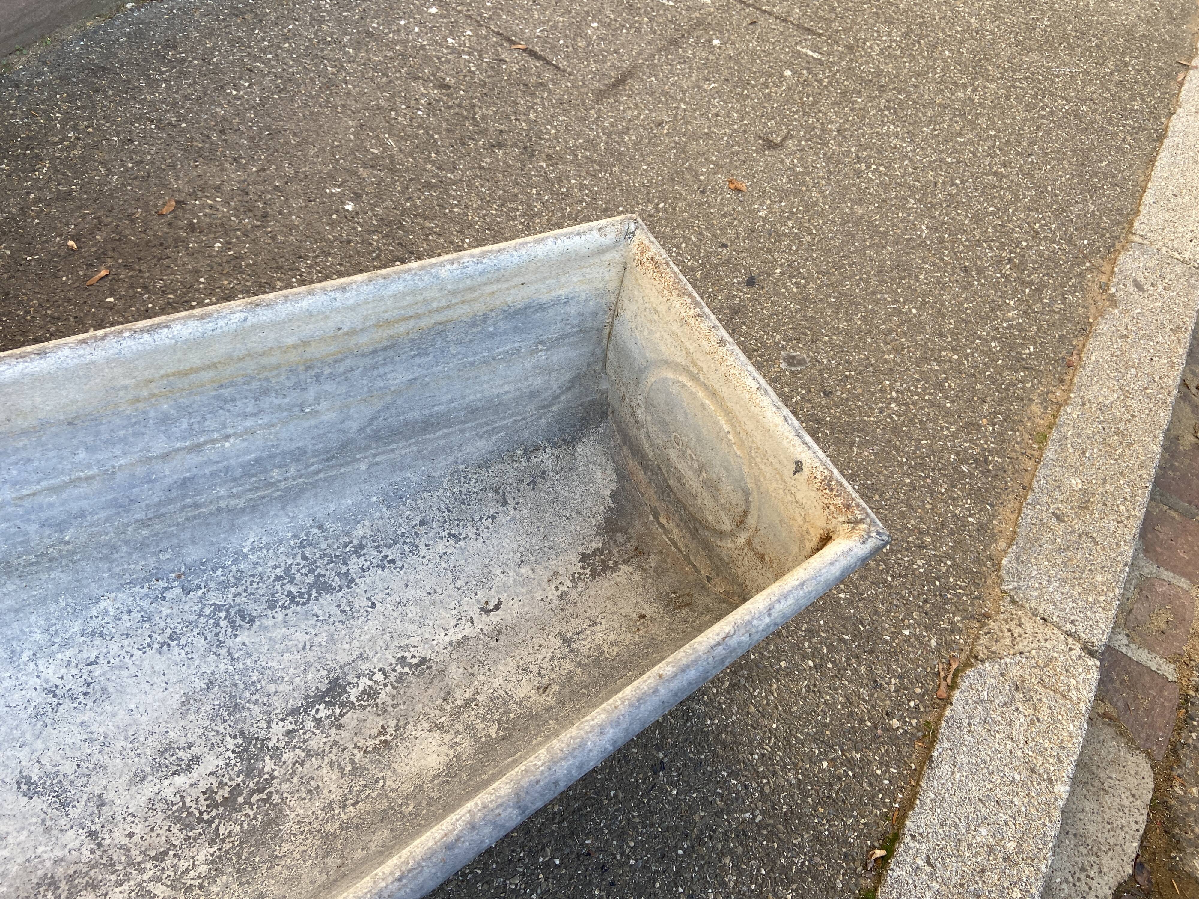 Vintage galvanized bathtub 300 liters