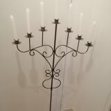 Forged iron candelabrum