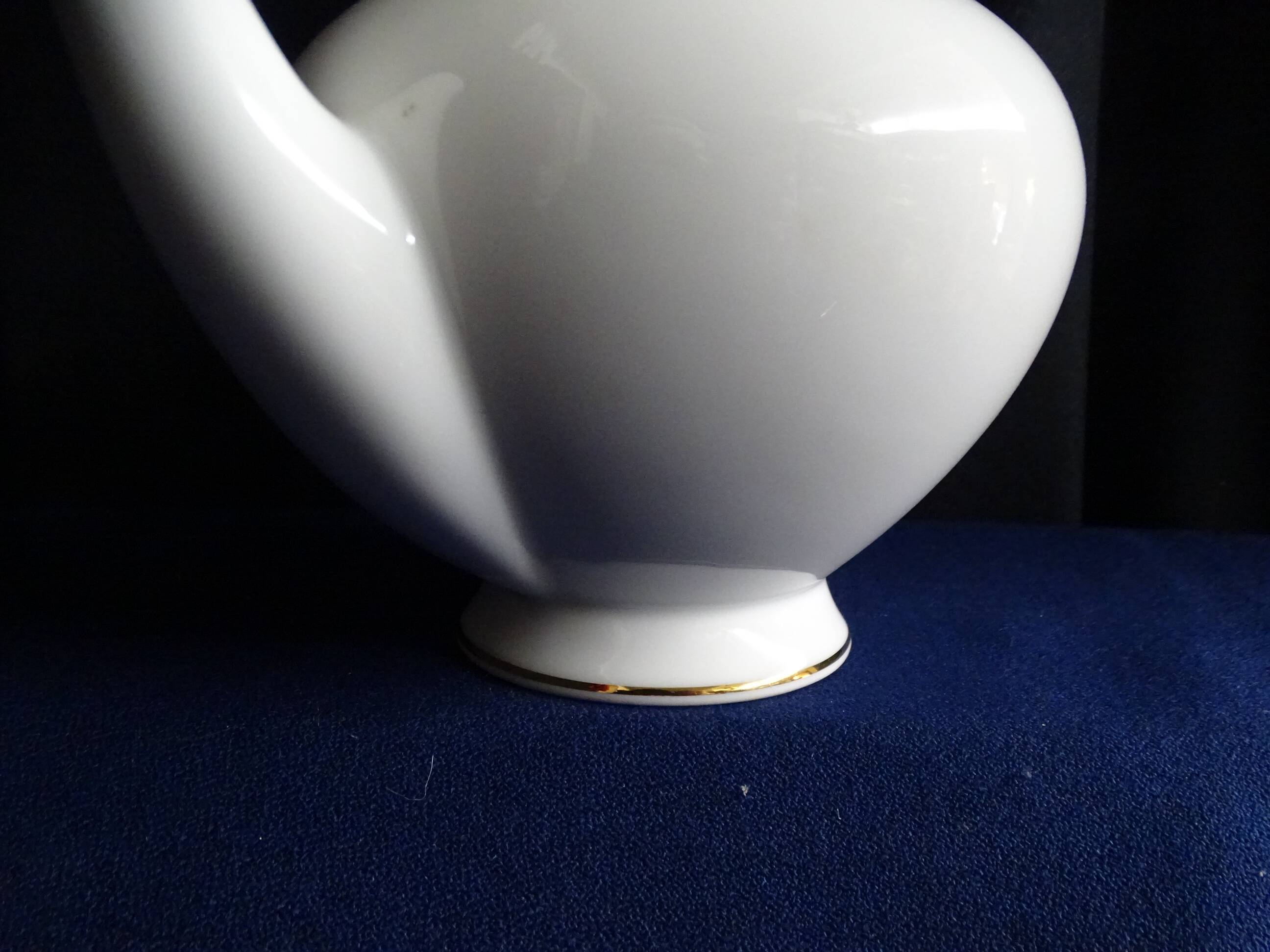 White porcelain teapot