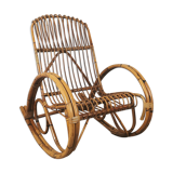 Rocking-chair rattan 60'