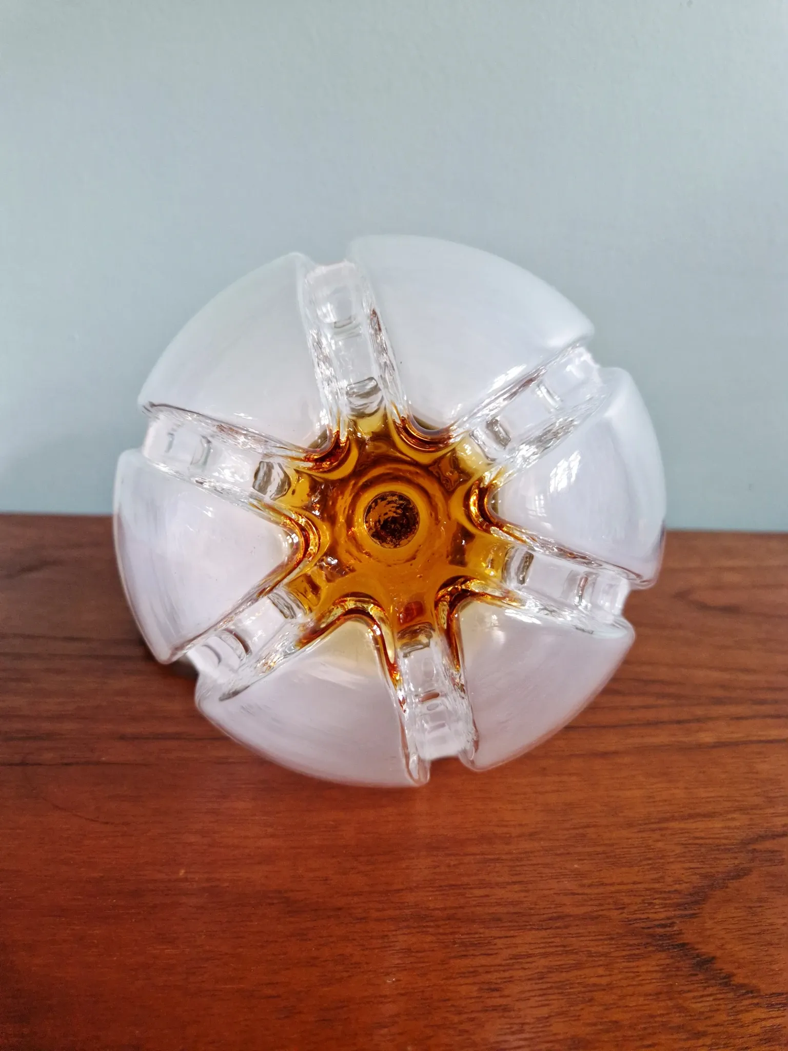 Suspension Space Age en verre de Murano, Mazzega, 1970
