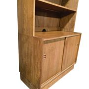 Étagère/bibliothèque/vitrine vintage en bois