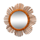 Rattan sun mirror