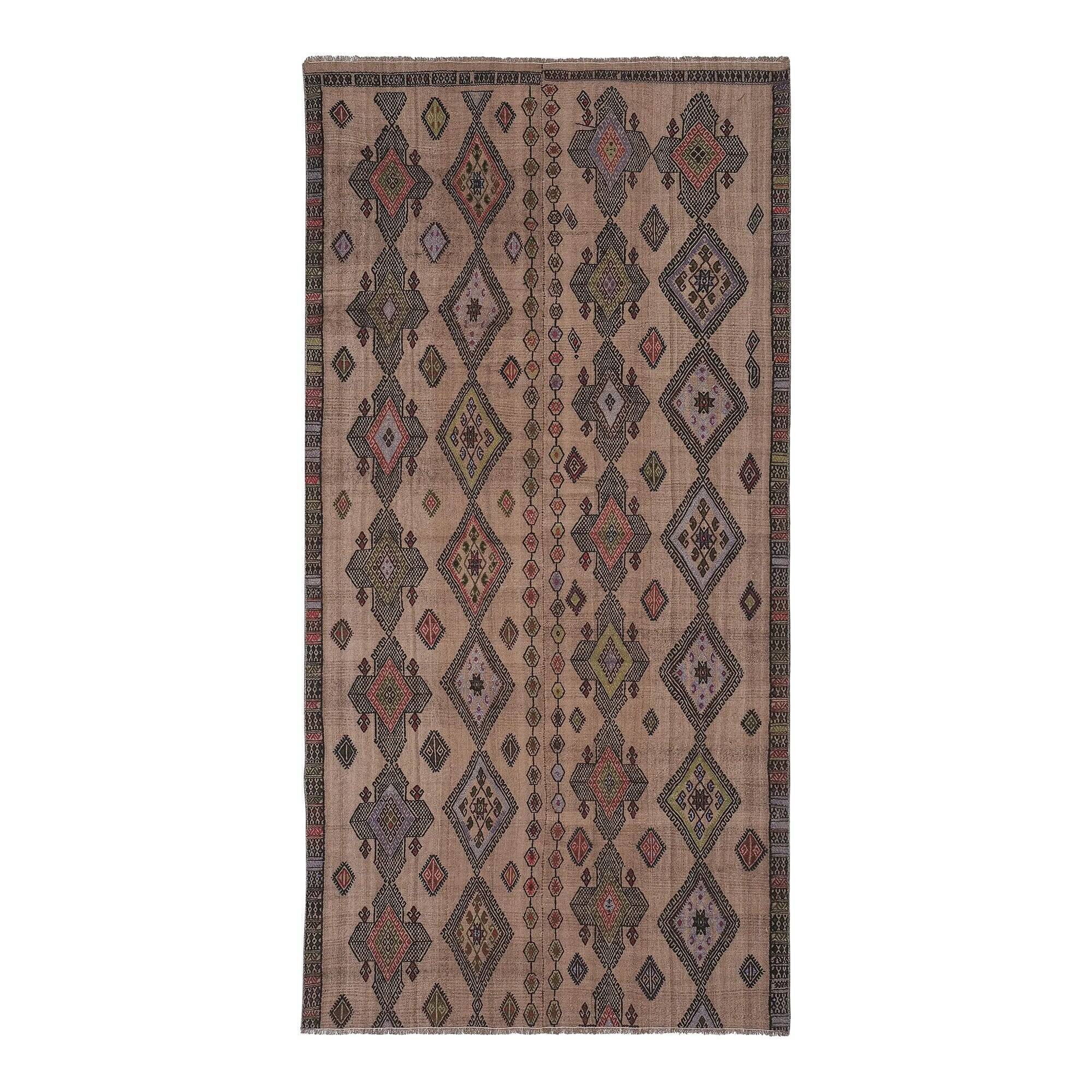 Vintage hand-embroidered textile 148x297 cm
