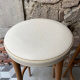 Pair of tapered leg bar stools