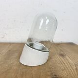 Applique murale vintage en porcelaine blanche, années 1970