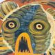 Large wall plate fish – Puigdemont, Catalonia, 1960s