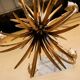 Golden vintage chandelier "wheat ears" by Maison Masca