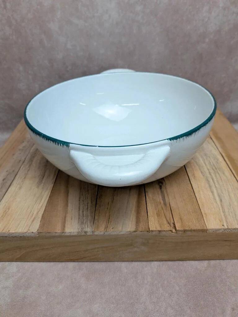 Antique soup tureen KG Lunéville Eaubonne hand-painted
