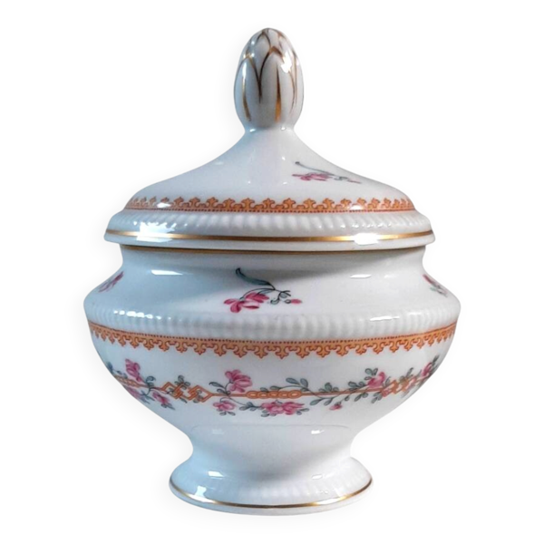 Sucrier en porcelaine de Limoges manufacture Bernardaud